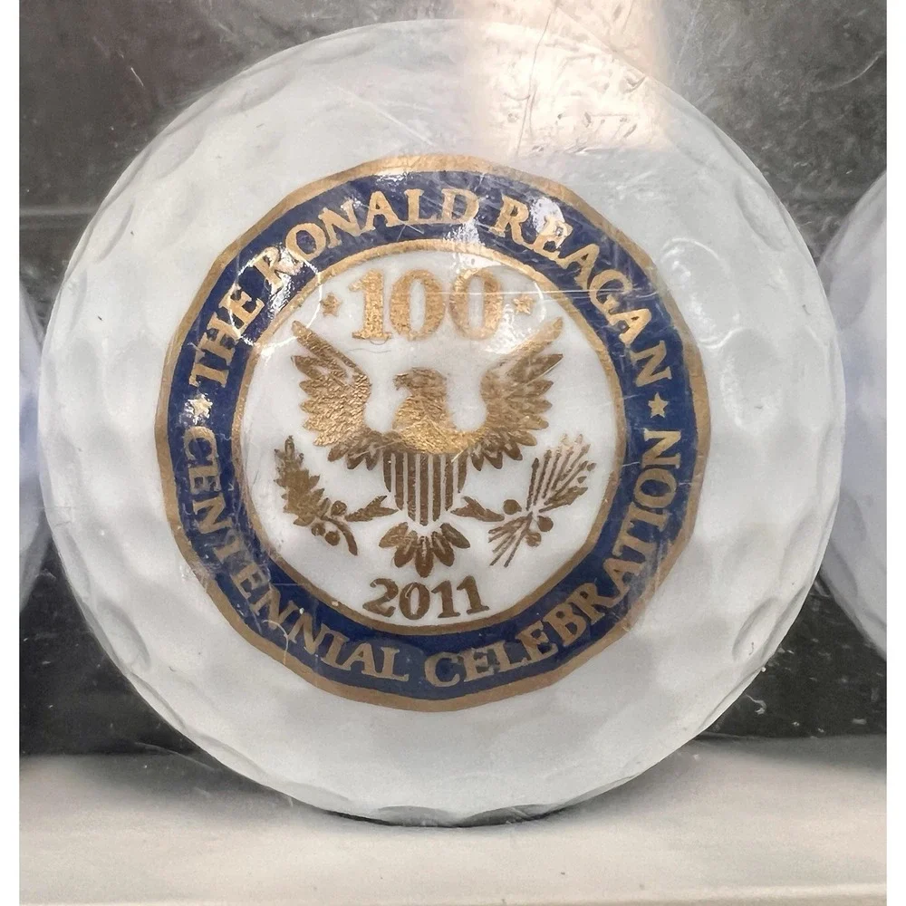 NIB President Ronald Reagan‎ Centennial Celebration 3 Golf Balls Top Flite #1
